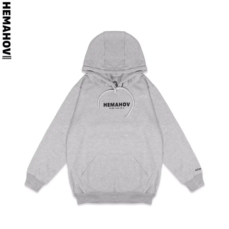 Hemahov Hoodie Jumper Soft Pria Wanita Basic Logo Fleece Fit 0