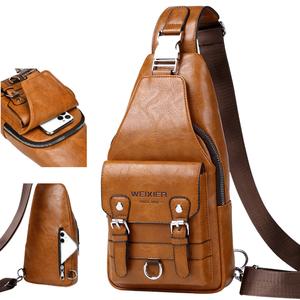 New Men's Crossbody Bag Trendy Versatile Shoulder Bag Large Capacity High-end Fashion Waterproof Chest Bag for Women