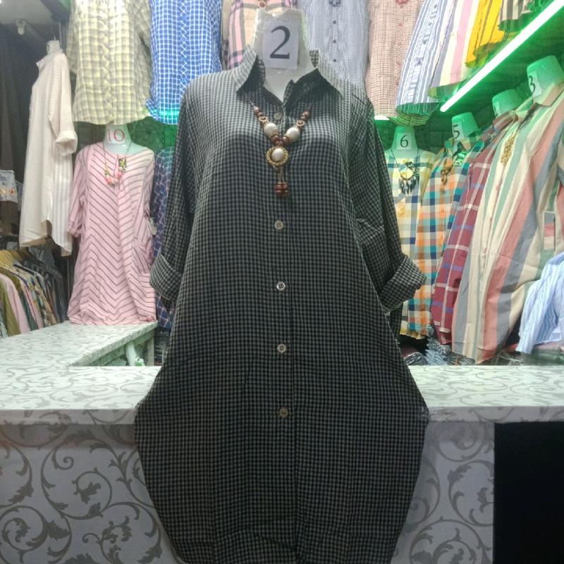 Tunik Wanita//Tunik motif Kotak  bahan Katun Lembut 3