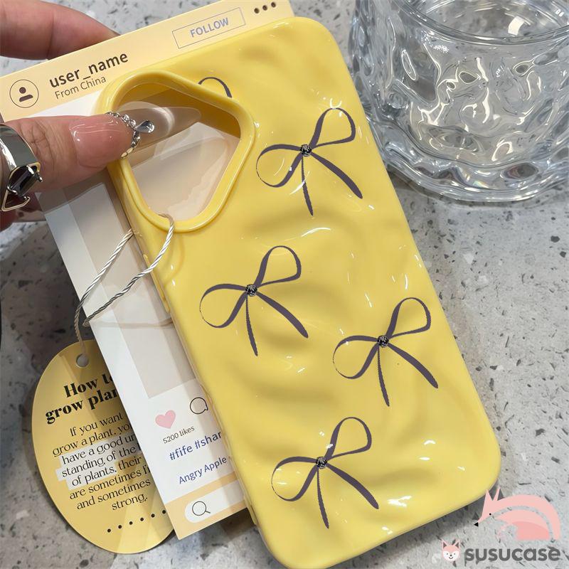 Case HP Untuk Samsung A06 A12 A13 A15 A14 A16 A10s A03Core A03s A04E A04 A05 A05s A11 A20 A30 A50 A30s A50s Minimalis Mutiara Pita Gelombang Bergelombang Berkilau Soft Cover