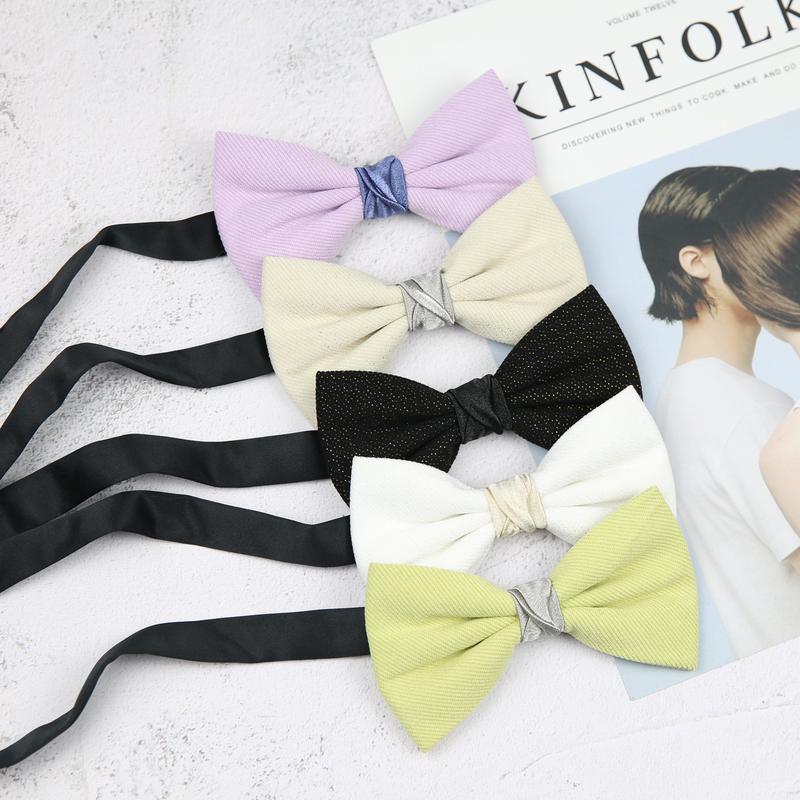 Product Introduction of 6 * 12cm Men's and Women's Casual Shirt Solid Color Maroon Orange White Orange Pink Black Wedding Gift Groom Girl Business Trendy Bow Tie 12