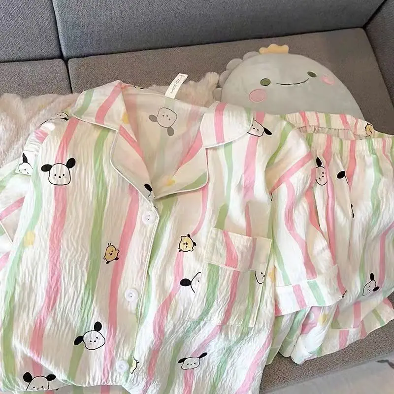 Đồ bộ pijama ngắn nữ thô đũi dễ thương hot trend