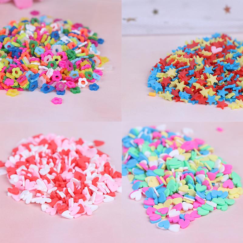 10g/pack Polymer clay fake candy sweets sprinkles diy slime phone ...