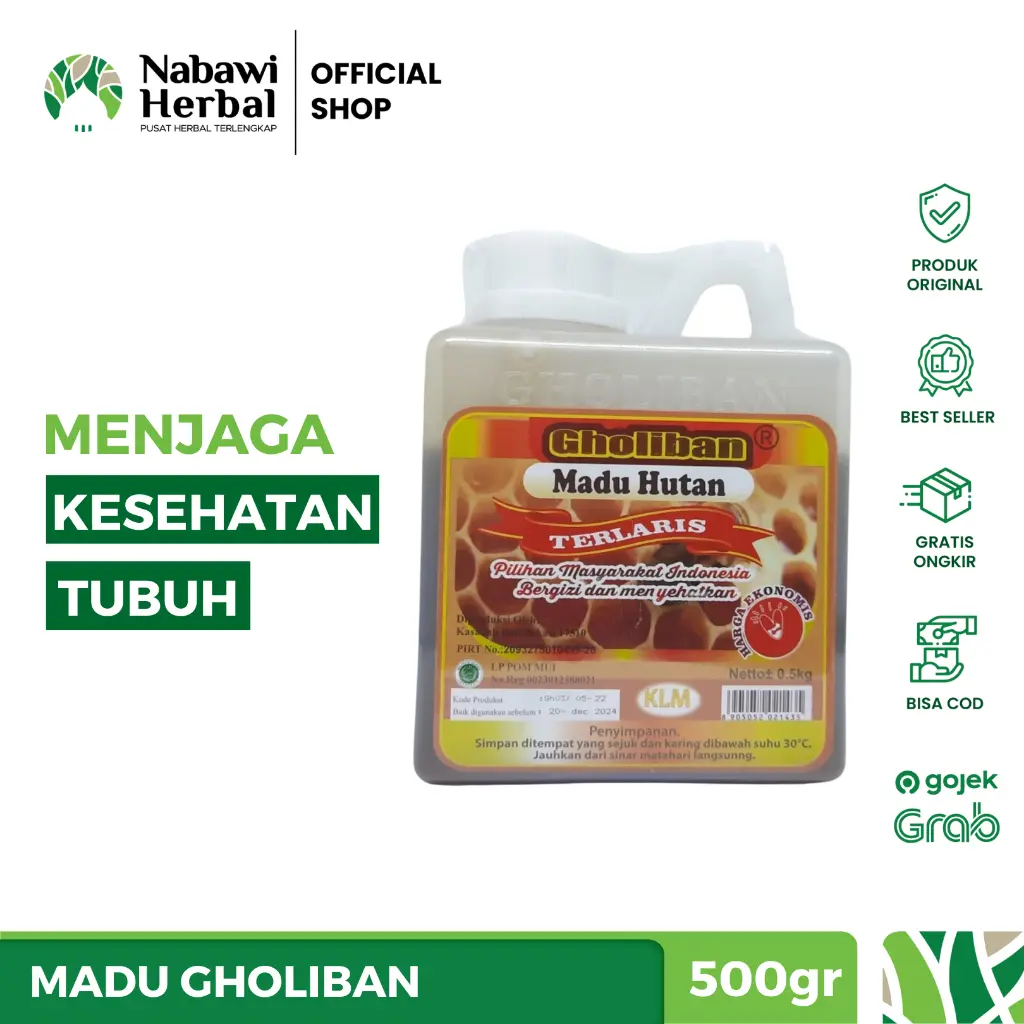 GHOLIBAN - Madu Hutan Kalimantan KLM 100% Asli 500gr