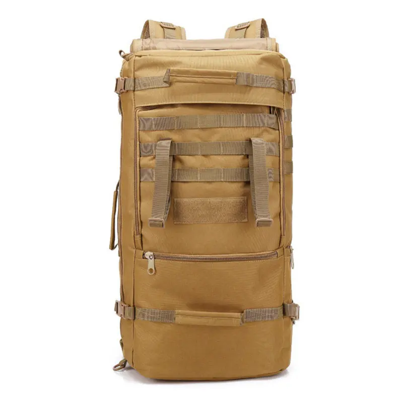 New Summer Hot 60L Oxford Cloth Large Capacity Backpack Hiking Travel Bag Army Camouflage Outdoor Mountaineering Bag Sports Tactical Backpack