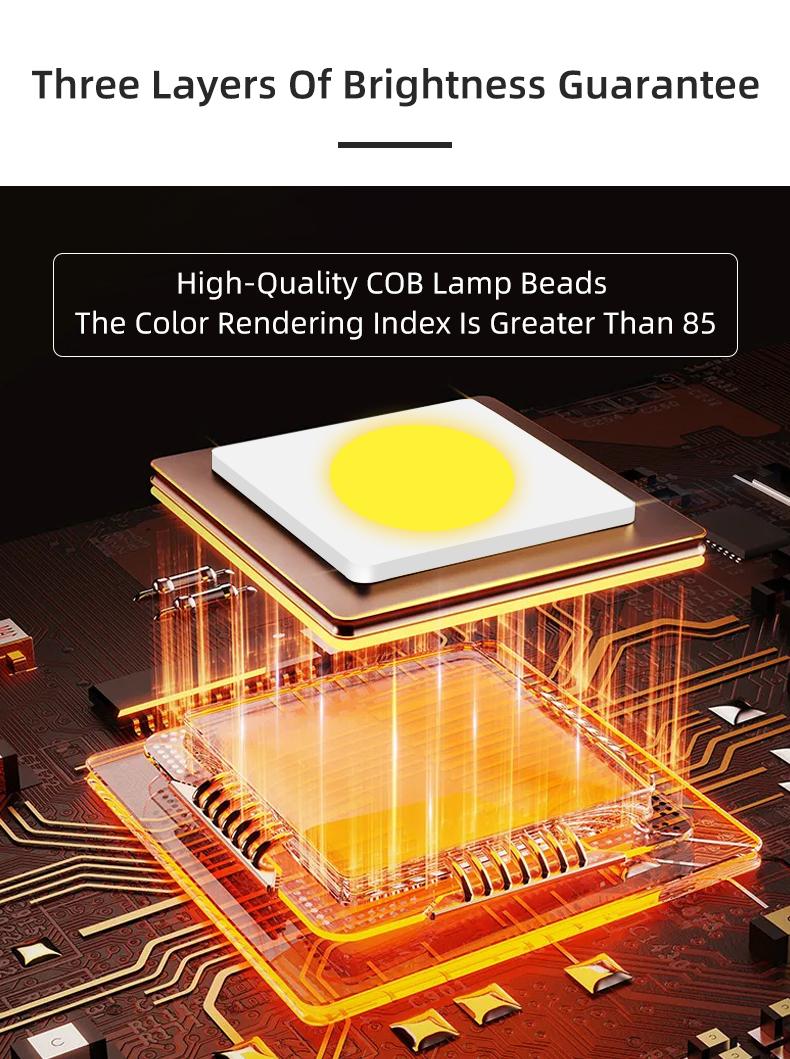 Product Introduction of Tenchamp LED Track Light 15W 20W 25W Spotlight Ceiling Lighting 220V COB Track Light Black White Spotlight 21