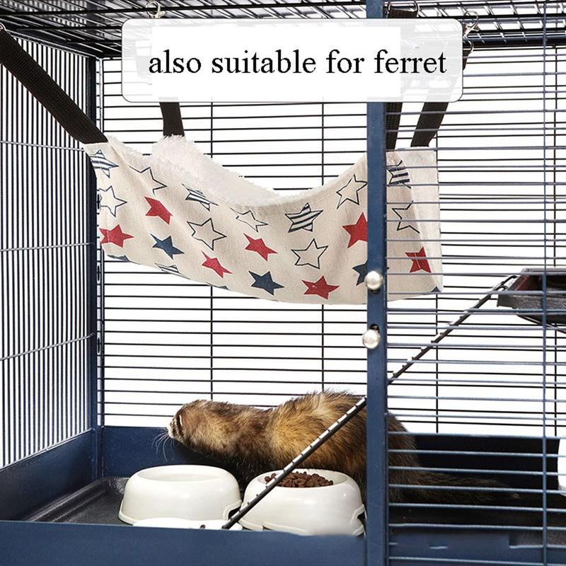 Product Introduction of Durable 1 pcs Cloth for Small Pets Comfortable Cat Hammock Cat Sleep bed Cat Supplies Pet Hanging Basket 8