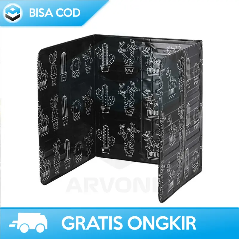 PENYEKAT KOMPOR ANTI PANAS MINYAK ALUMINIUM FOIL PENGHALANG ANGIN A01 1