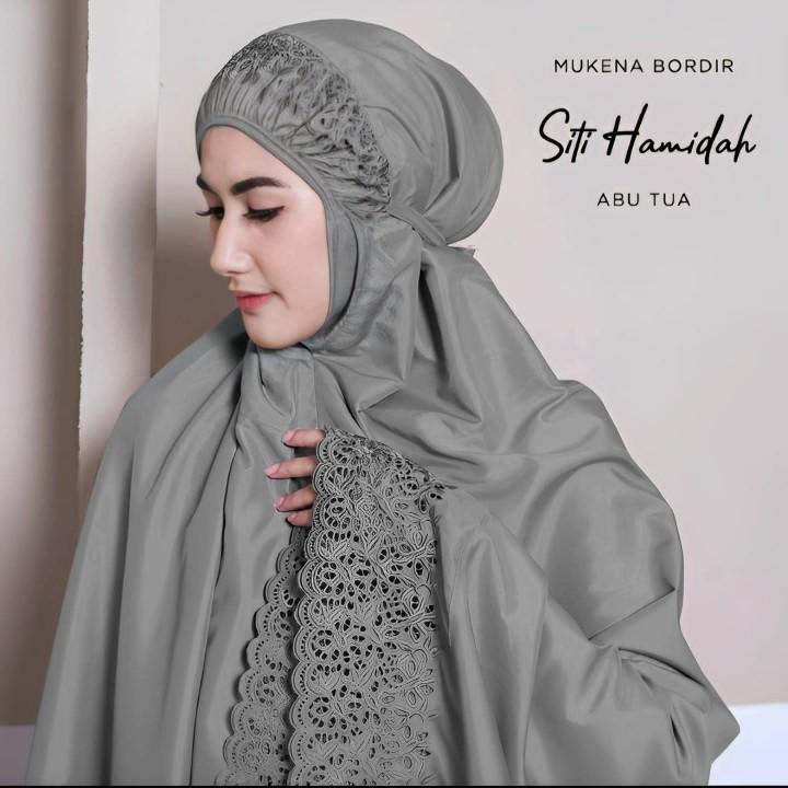 Product Introduction of Mukena Dewasa Khadijah Motif Siti Hamidah Katun Micro Premium Jumbo Atasan Muslim Tie Bawahan 3