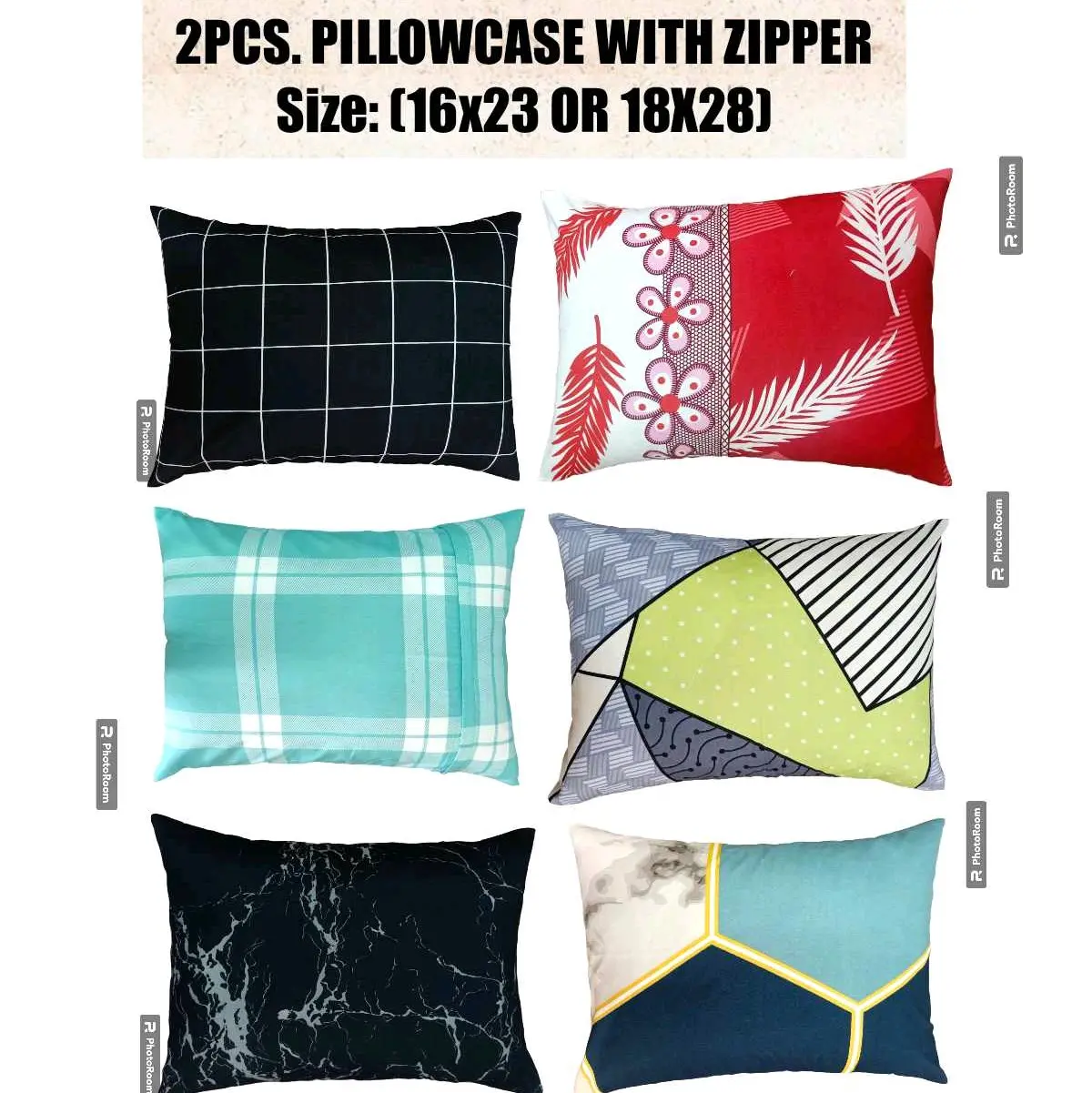 Zippered Pillowcase (Medium & Large) Semi Canadian Cotton pillow  case  zipper