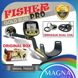 FISHER Gold Bug Pro Gold Silver METAL DETECTOR DETEKTOR EMAS LOGAM