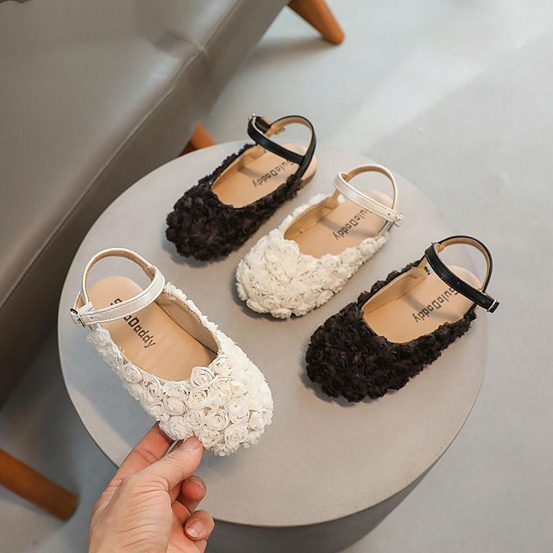 giày búp bê bé gái tiểu thư hoa hồng hở gót cao cấp, đế nhẹ , êm chân , phong cách thời trang mới 2024 Voi Cao Su Heo