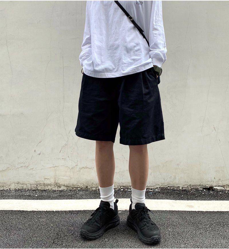 Product Introduction of Quần Soóc Bảo Hộ Lao Động Harajuku Mùa Hè, Chất Liệu Cotton, Dành Cho Nam Giới, Phong Cách Hồng Kông, Dáng Rộng Vừa Vặn, Thương Hiệu Hợp Xu Hướng Ins, Xu Hướng Hip Hop, Quần Cropped Thường Ngày Menswear 15