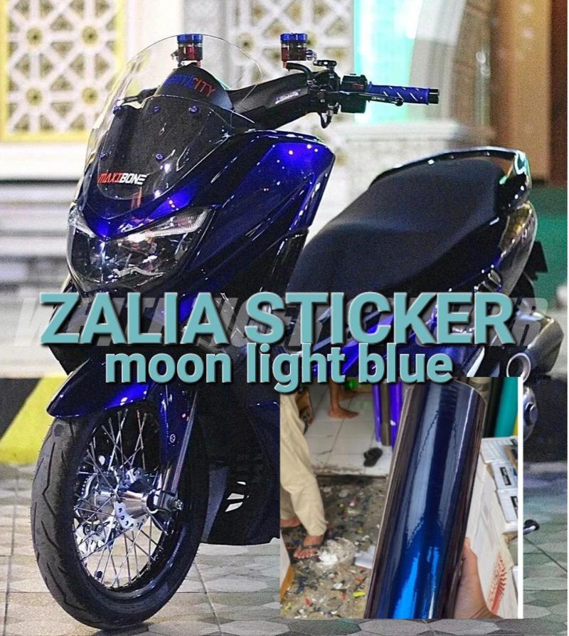 Product Introduction of Stiker skotlet motor hitam lembayung biru sticker moomlight blue glossy premium stiker pet fanci 1