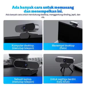 【COD】1080P Webcam Full Hd With Microphone Live Broadcast Video Meeting Camera Laptop Kamera PC