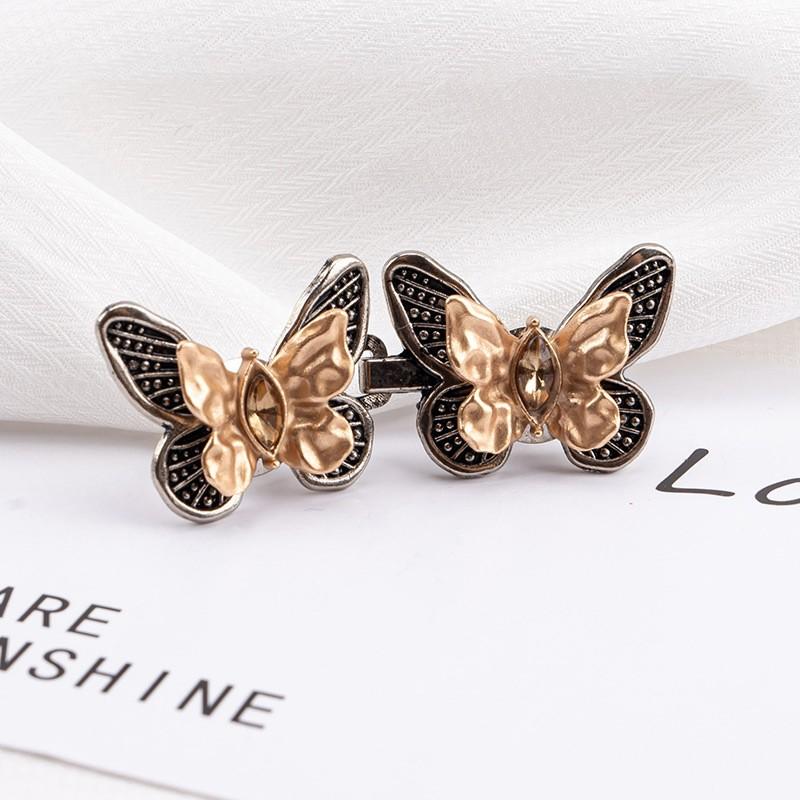 Khóa Thắt Lưng Hình Bướm, Dành Cho Váy Và Quần Jean Nữ, Kẹp Thắt Lưng Có Thể Điều Chỉnh Nút Thu Nhỏ Thắt Lưng, Ghim Kim Loại, Phụ Kiện Quần Áo, 1 Đôi 7