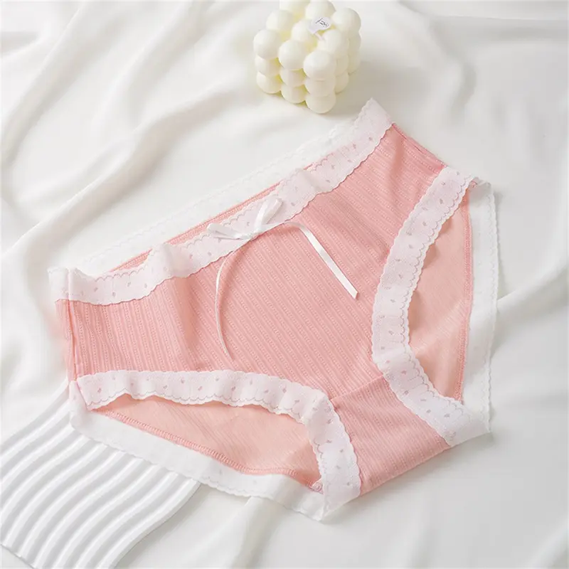 Quần Lót Cotton Nguyên Chất, Mỏng Và Ôm Sát, Miễn Phí Và Thoải Mái Khi Mặc, Cạp Trung Thoáng Khí, Lụa Lạnh Thanh Lịch Cho Nữ, Quần Lót Ren Vải Tuyn Thoáng Khí, Thoải Mái Và Kháng Khuẩn 7