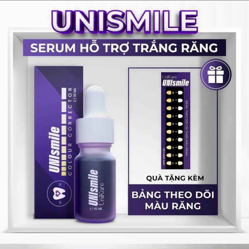 Serum Hỗ Trợ Trắng Răng ố vàng UNISMILE dung tích 10ml Nữ nam serum trắng  Rang