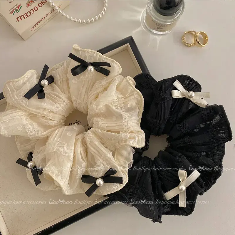 Scrunchie Dây Buộc Tóc, Phong Cách Múa Ba Lê Thanh Lịch, Dành Cho Nữ, Phong Cách Mới, Dây Buộc Tóc, Phụ Kiện Tóc Thời Trang Thun Women 0