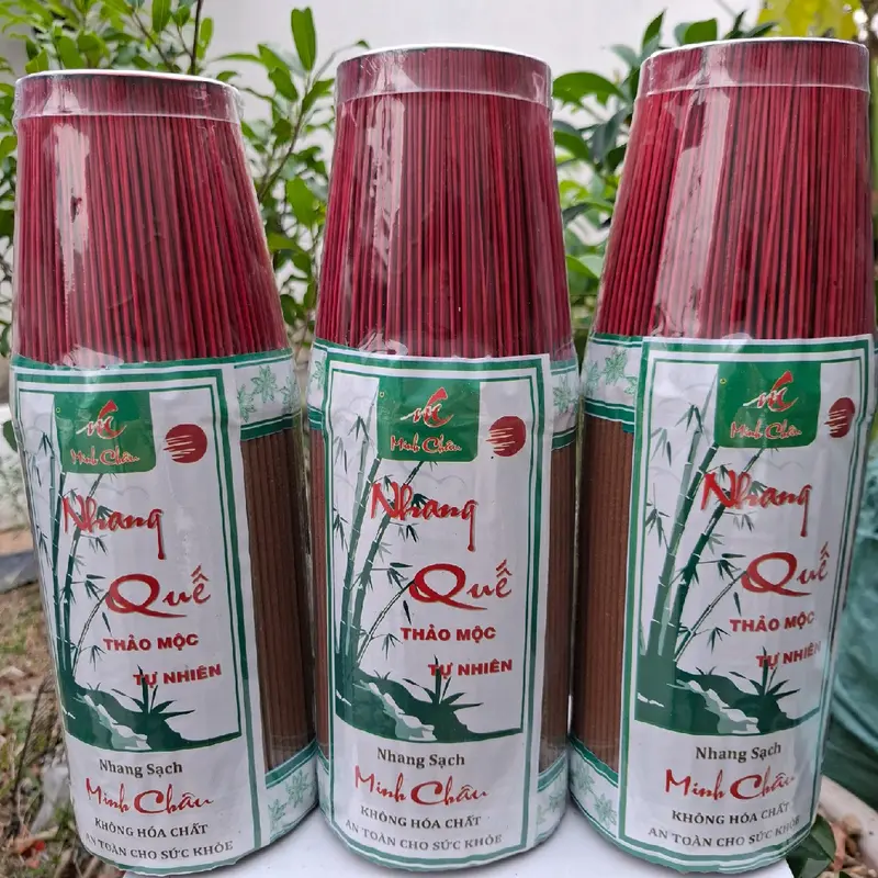 combo 3 ký nhang Quế 3 tấc đỏ thành phần tự nhiên 0