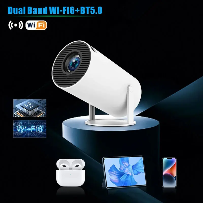 Máy Chiếu Cầm Tay Mini, Chức Năng 4K Và 720P Pro, Máy Chiếu Phim Ngoài Trời Rạp Chiếu Phim, Công Nghệ Âm Thanh Nổi 260ANSI, Sản Xuất Tại Anh