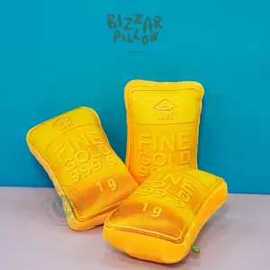 Bizzarpillow Bantal Emas Batangan / Logam Mulia Kain Yelvo size S BZ176