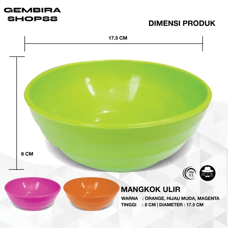COD SET PIRING DAN MANGKOK PLASTIK 12 PCS 4