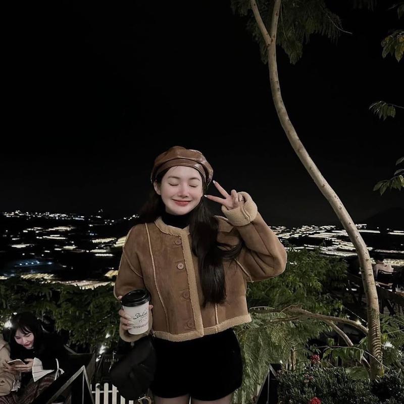 [1 SIZE FORM TO] Áo Khoác Da Lộn Lót Lông Cừu Dáng Ngắn QC Loại 1 Nữ Women