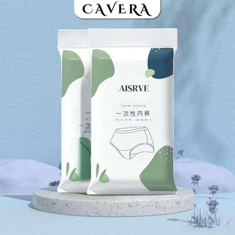 Combo 10 quần lót giấy Nữ dùng một lần - Set 10 quần lót cotton êm mềm kháng khuẩn CAVERA Q474 Women Nhung Nhung