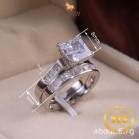 Gambar USHOW Cincin Perhiasan Wanita Zircon Perak S925 Penjualan Panas Grosir - Perak S925, Nomor 6 dari USHOW Kab. Gresik 5 Tokopedia