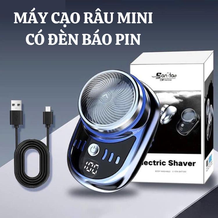 Máy Cạo Râu mini, máy cạo râu điện cho nam có hiện thị pin,  dao cạo râu điện sạc tyce C, máy cạo dâu, dao cạo râu tiện lợi