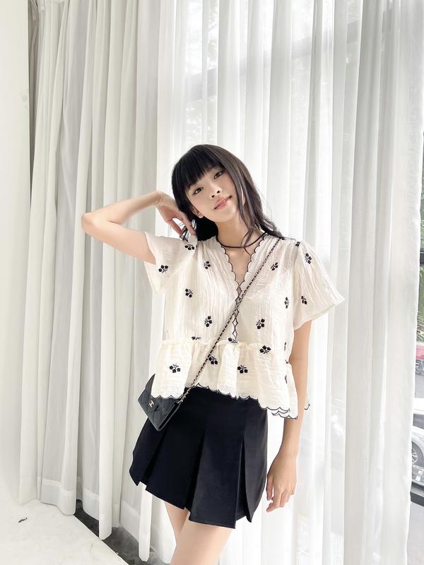  KIDO - chân váy ngắn xếp ly LOUIS SKIRT 