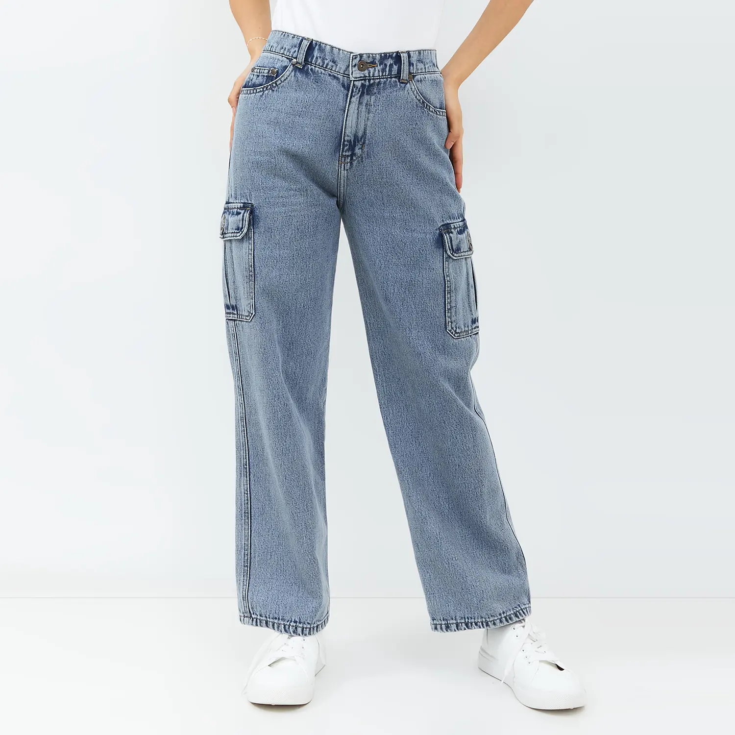 Geela Official - Cargo Jeans Ice wash 3901 (G.3901) - Jeans Wanita