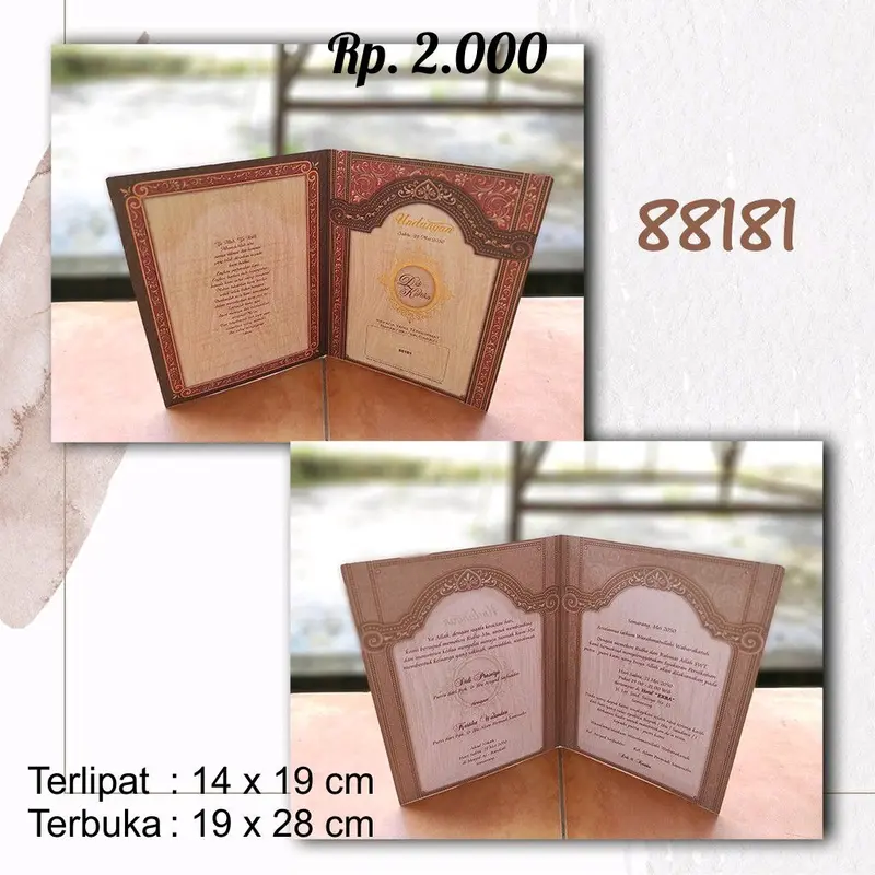Undangan erba harga 2.000 6