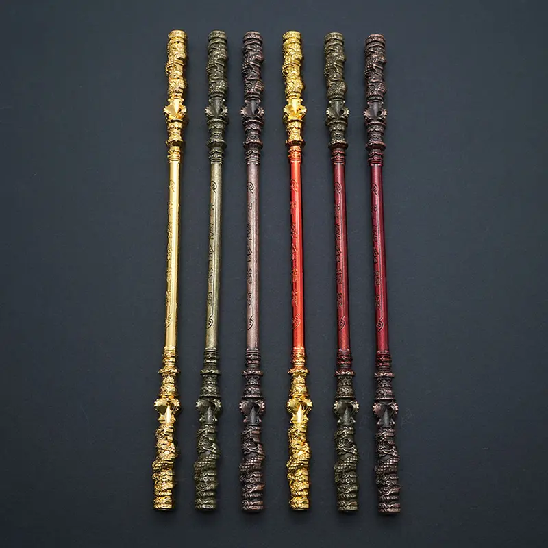 22cm Black Myth WuKong Game Ruyi Golden Cudgel Metal Handicrafts Sun Wukong Monkey King  Game Peripherals Children's Toys