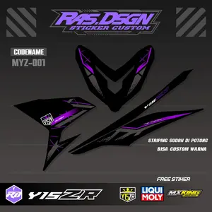 STRIPING MX KING Y15ZR  / YAMAHA SNIPER 150 MXi / VYNL , HOLOGRAM, TRANSPARAN / STRIPING YAMAHA Y15ZR / EXCITER 150 PREMIUM QUALITY