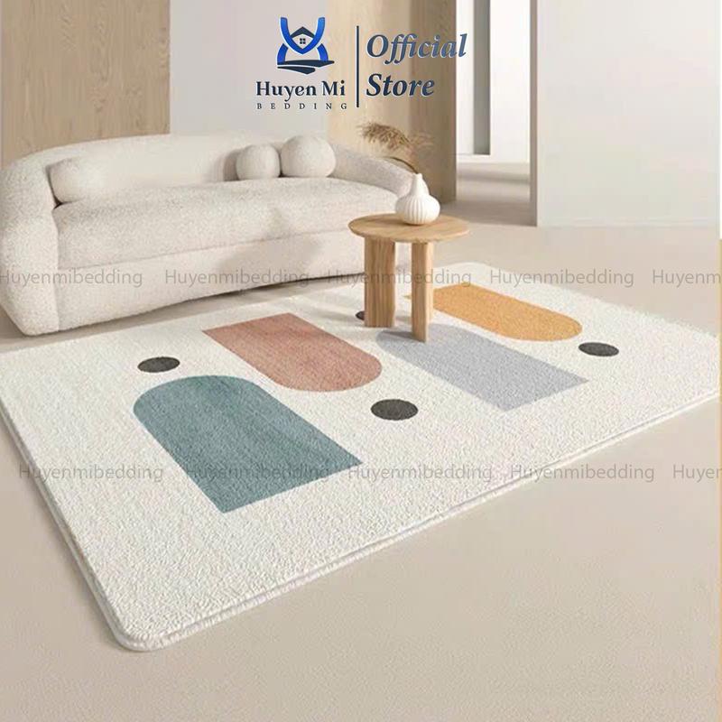 Thảm Panama Đế Dệt Cao Cấp - Thảm Lông Cừu Trải Sàn Phòng Khách, Phòng Ngủ Huyen Mi Bedding
