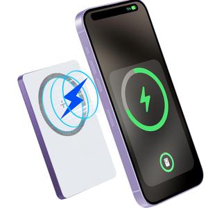 Magnetic Wireless Portable Charger, 5000mAh Mag-Safe Battery Pack, Mini Fast Charging Power Bank with USB-C for iPhone 15/14/13/12 Series & AirPods, Gift for Girlfriend