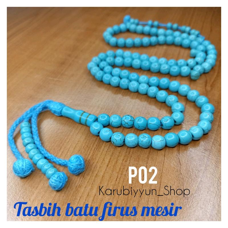 Tasbih Batu Firus Fairus Pirus Asli Import Mesir 0