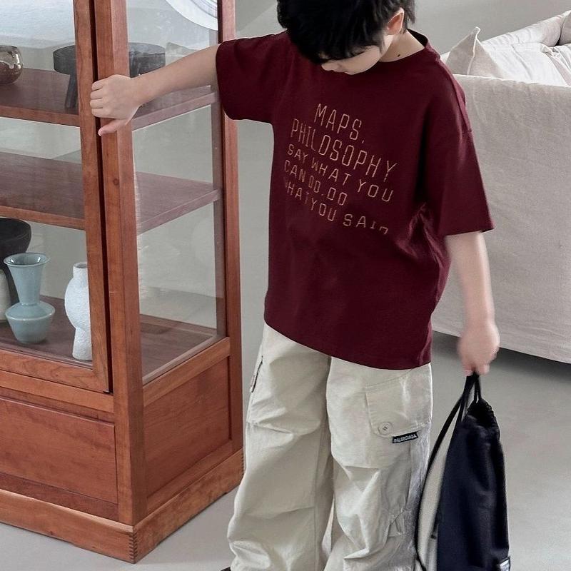 Áo Thun Trẻ Em, Thời Trang, Phong Cách Thường Ngày Làm Bằng 100% Cotton, Áo Thun Ngắn Tay 4