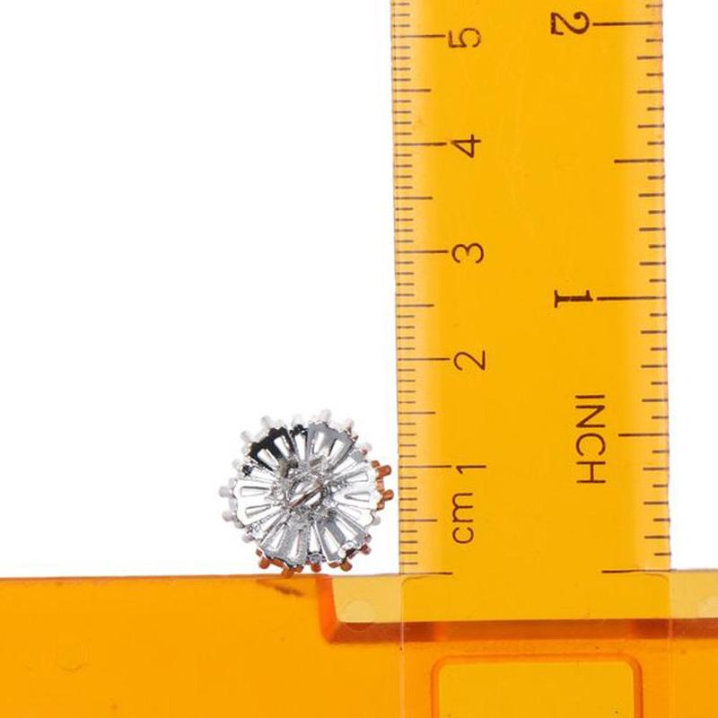 5 PCS DIY Crafts Zircon Rhinestone Buttons Flower Zircon Rhinestone Buttons 16mm Buttons for Sewing Fancy Wedding 5