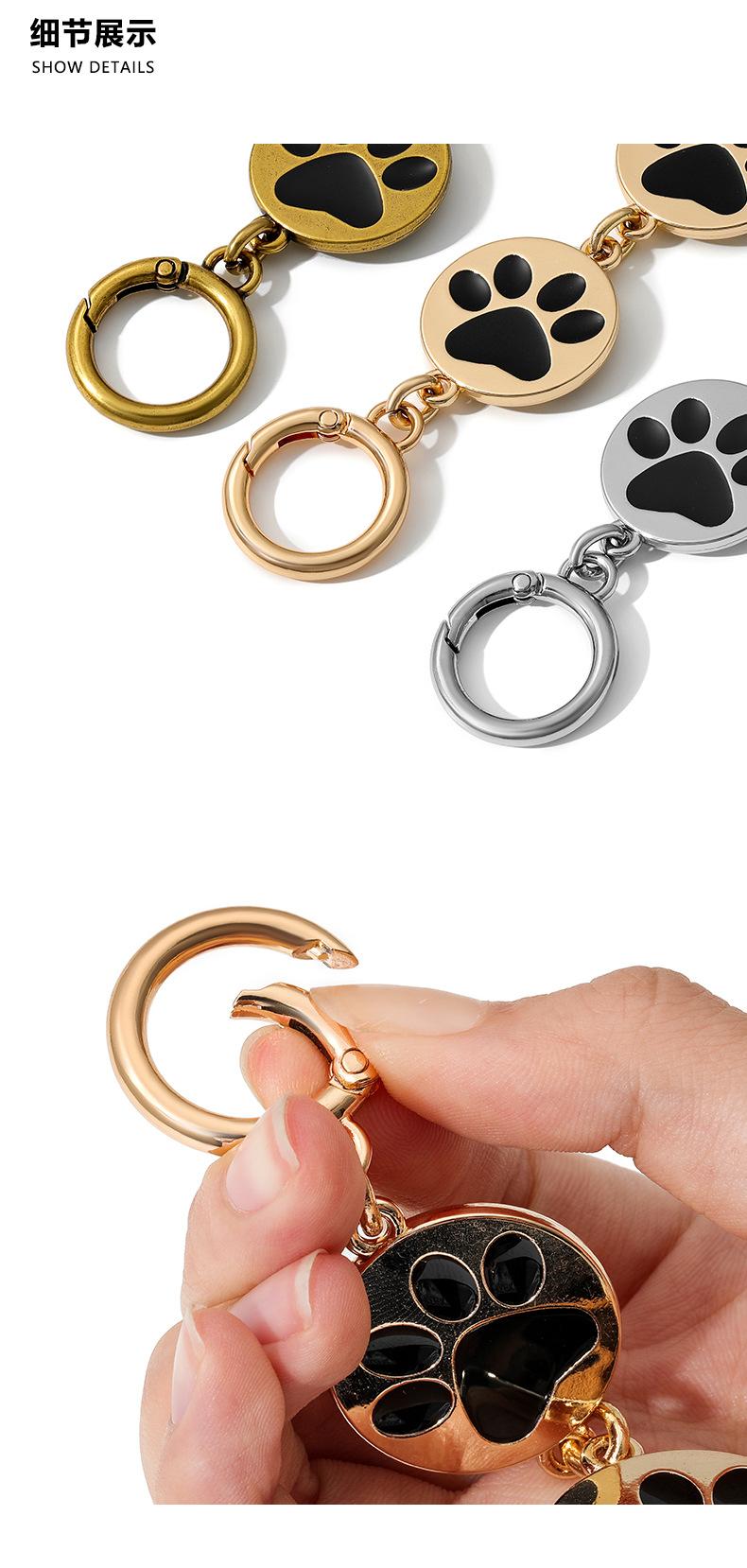 Product Introduction of Applicable Bag Underarm Shoulder Transformation Extension Chain HW-63 Cute Cat Claw Decorative Chain Shoulder Strap Accessories Single Buy,bag accessories 13