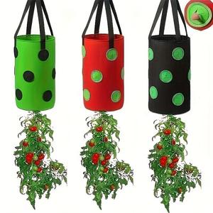 Wall Hanging Plant Growing Bag, 1 Count Strawberry Planting Bag, Garden Planting Bag for Home Garden Balcony Farm