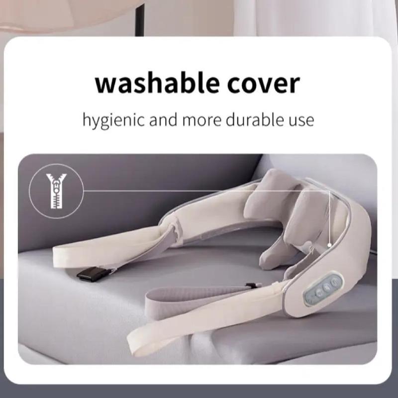 Electric Heating Back & Neck Massager, 3D Deep Tissue Kneading Massager, Neck & Shoulder Massager with Heat, Multifunctional Massage Pillow for Back, Waist, Leg, Foot, Christmas Gift 5
