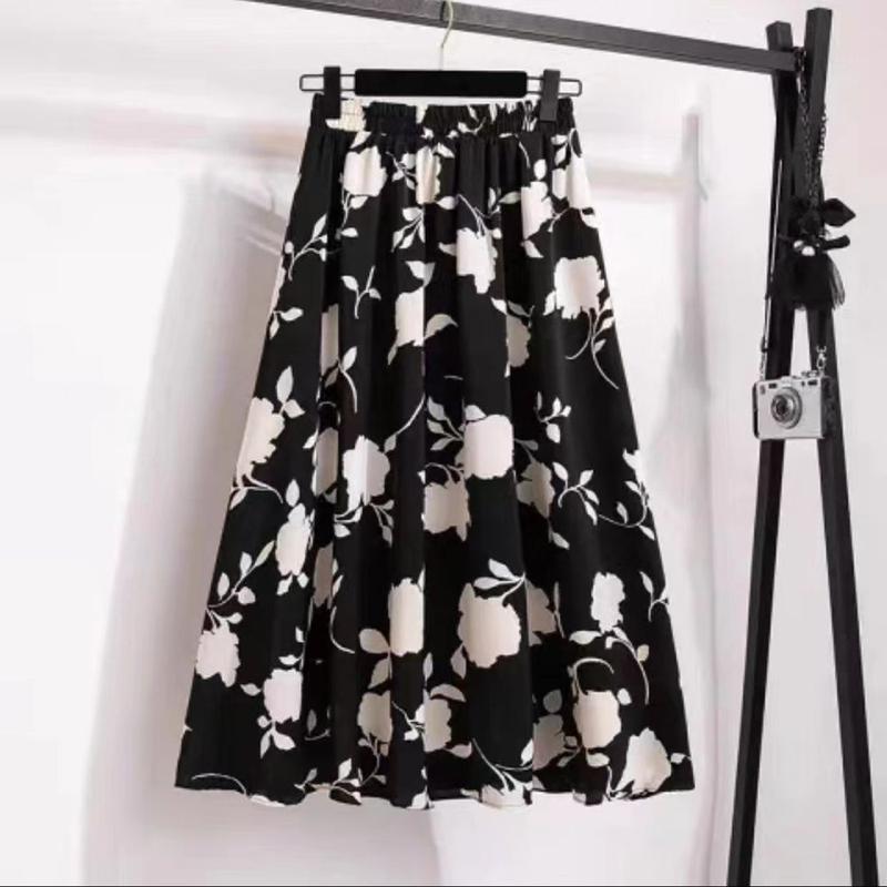 Product Introduction of Chân Váy Hoa, Chân Váy Cạp Cao Dành Cho Nữ, Phong Cách Mùa Hè, Chân Váy Nhỏ Nhắn, Dài Trung Bình Chân Váy Hoa, Kiểm Tra Đen Trên Nền Trắng, Hàng Mới Về Năm 2025 11