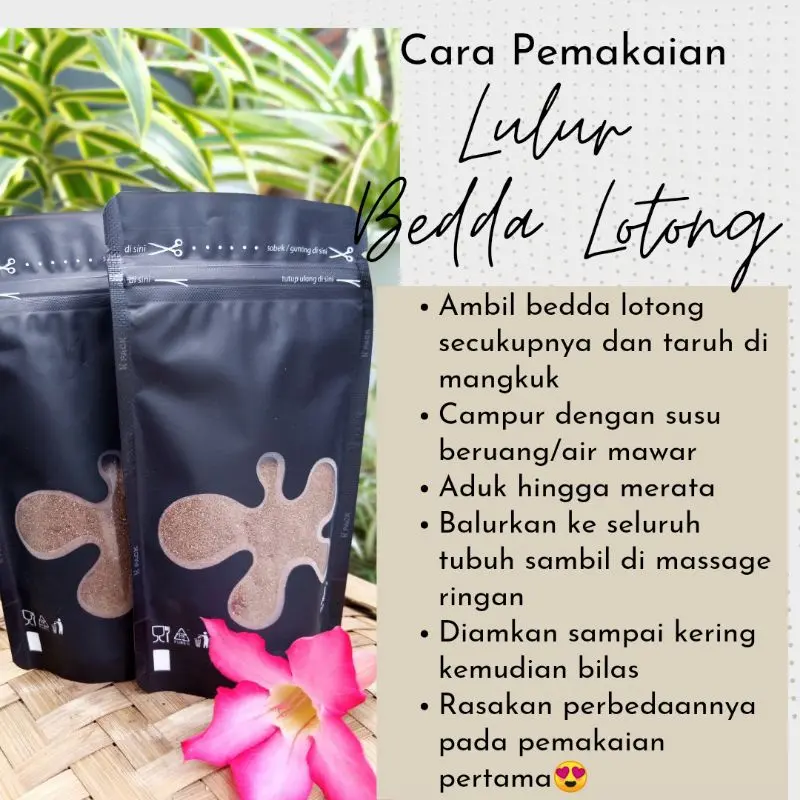 2 PCS Lulur LOTONG Bubuk Lulur Rempah Body scrub / Lulur scrub Mencerahkan