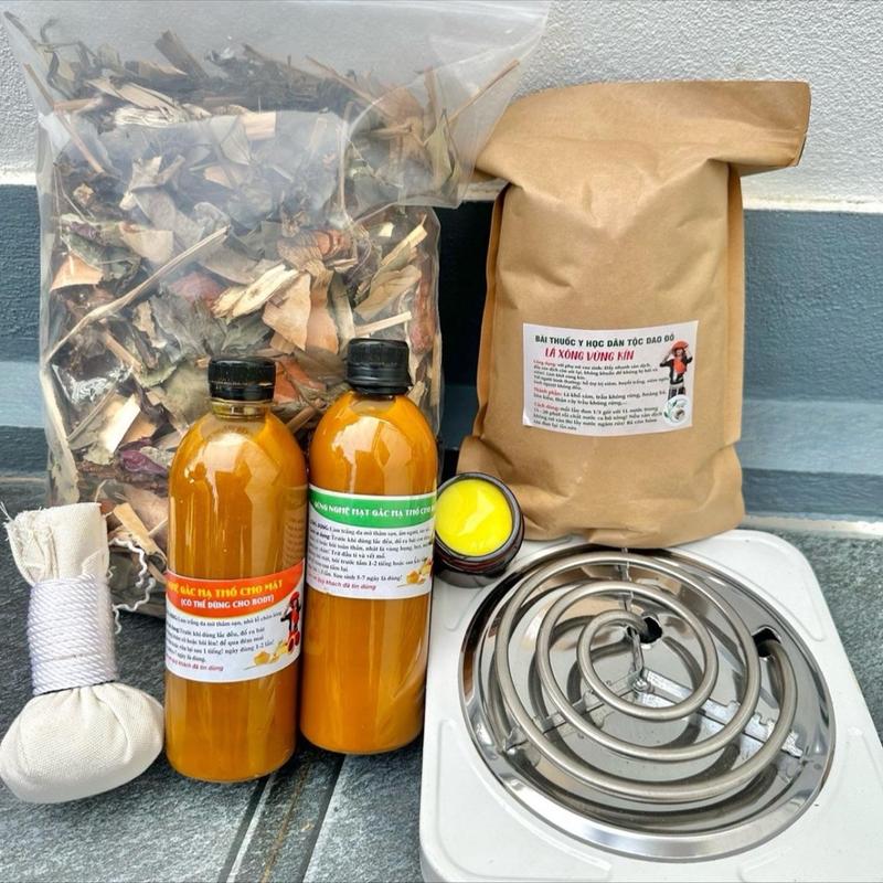 (Tặng gối đinh lăng cho bé) Combo ở cữ cho mẹ bộ chăm sóc sau sinh 7 sản phẩm