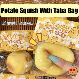 Popular Makanan Squishy Taba Super Soft Fun Mochi Roti Stress Relief Fidget Toys