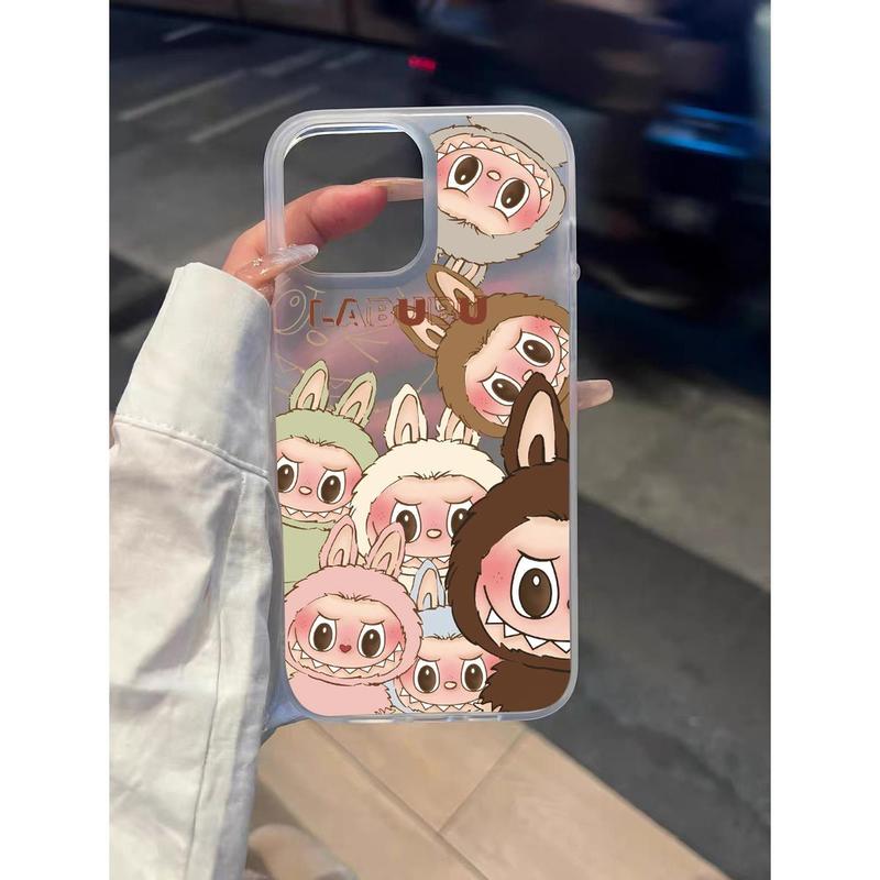Pop Mart for Apple 15pro Phone Case 11/12/13/14 Frosted 7/8Plus Cartoon Xsmax Fashion 3