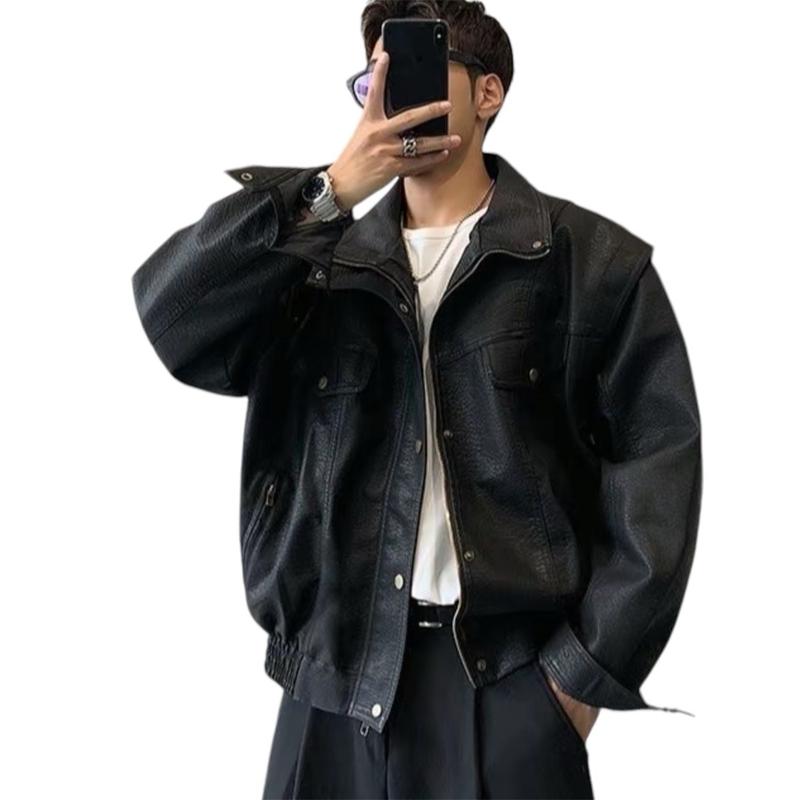 Áo da AzBrother COLLAR mới 2024 - Phong cách phi công cổ điển PILOT VINTAGE cho nam - Jacket áo biker aokhoac nam khoác hàn quốc dạ ép bomber áo bomber